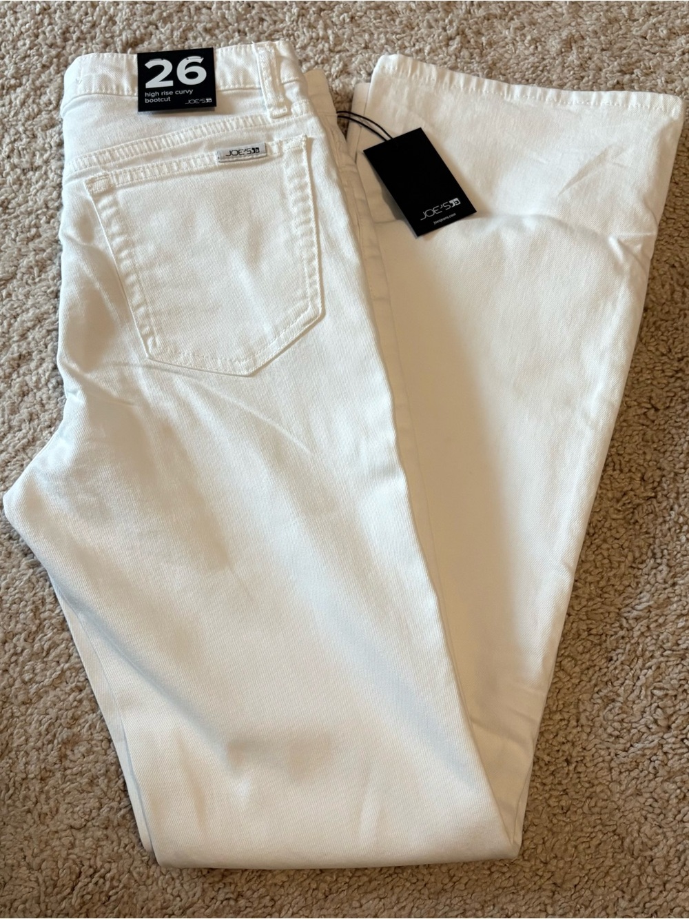 Joe's Jeans Women's White High Rise Curvy Bootcut Jeans - Size 26